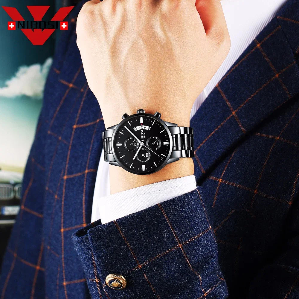 NIBOSI Bracelet montre homme fashion