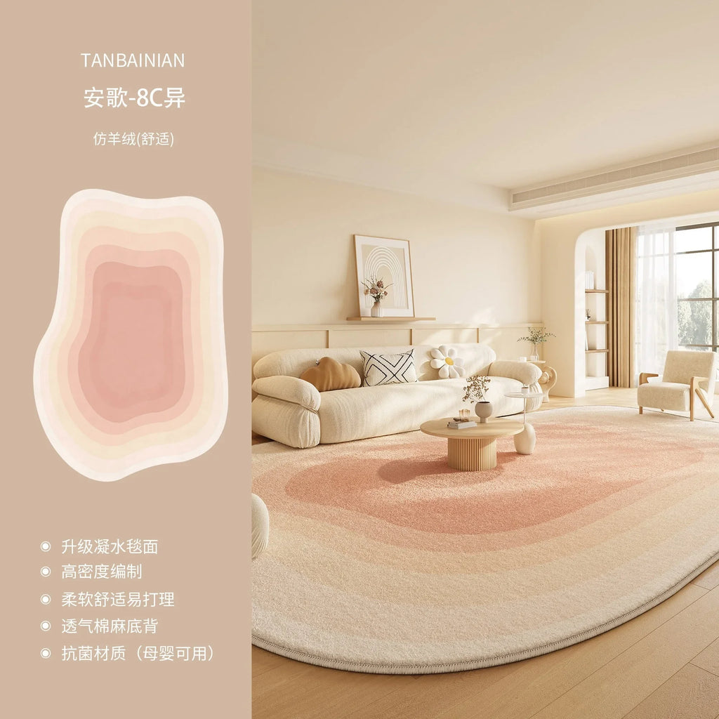 Irregular Gradient Decorate Living Room Carpet Simple Art Bedroom Soft Floor Mat Home Cloakroom Coffee Table Rug Ковер Tapis 러그