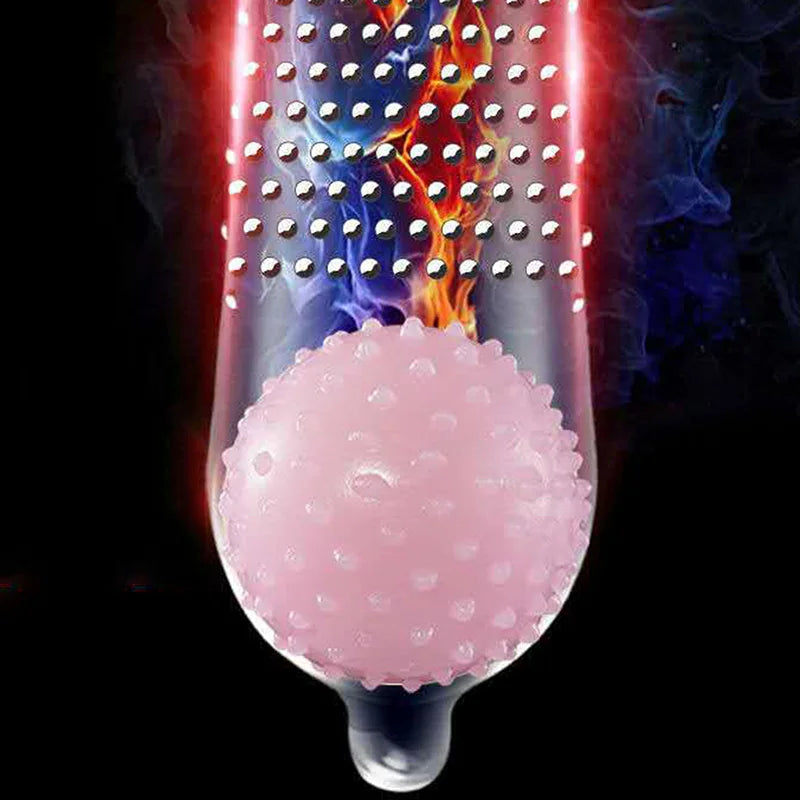 Sex Toys Electric Vibrator Ball with Beads 35mm Prostate Vagina Stimulation Massager Dick Extender For Condom Men Adult Supplies