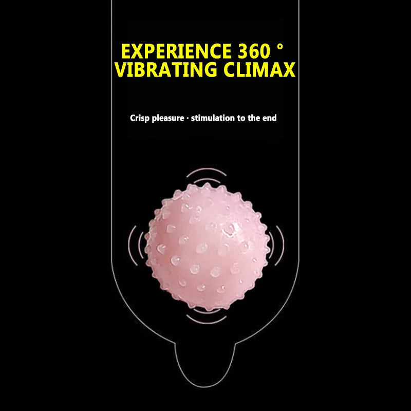 Sex Toys Electric Vibrator Ball with Beads 35mm Prostate Vagina Stimulation Massager Dick Extender For Condom Men Adult Supplies