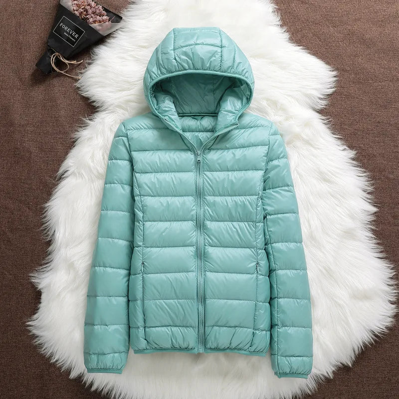 Plus Size 5xl 6xl 7xl Autumn Winter Women Short Hooded Puffer Jackets 2023 New Female Fall  Office Lady Slim Fit  Warm Coat