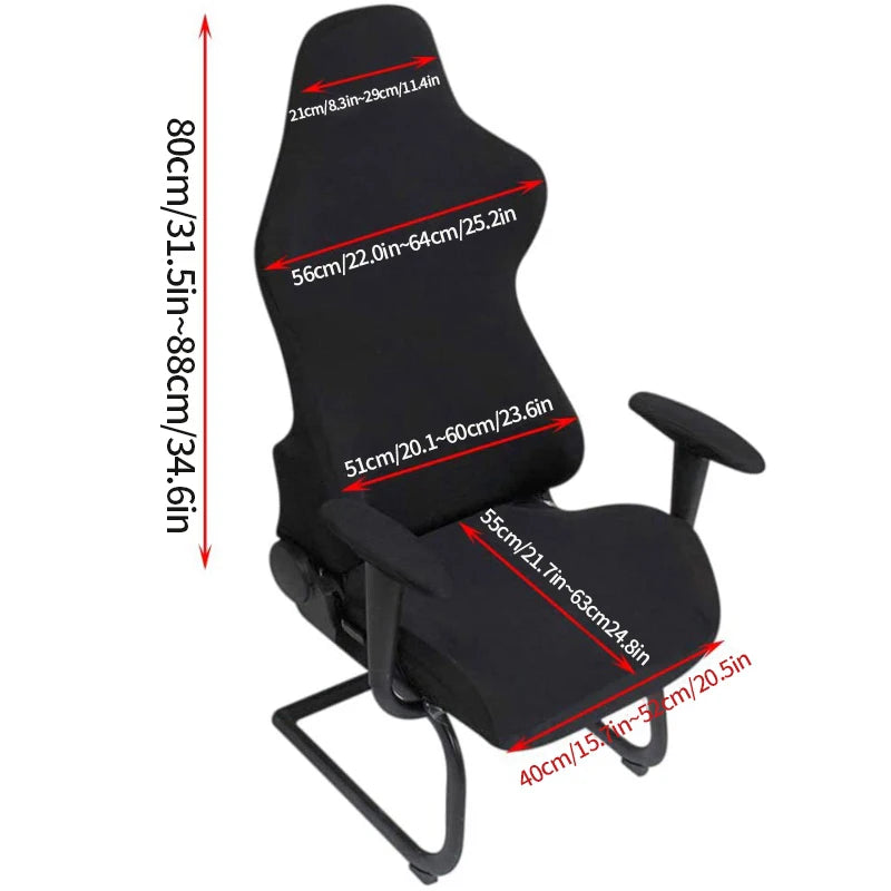 4pc/1 Set Spandex Office Chair Cover Gaming Chair Covers Elastic Armchair Seat Cover Computer Chairs Slipcovers Housse De Chaise