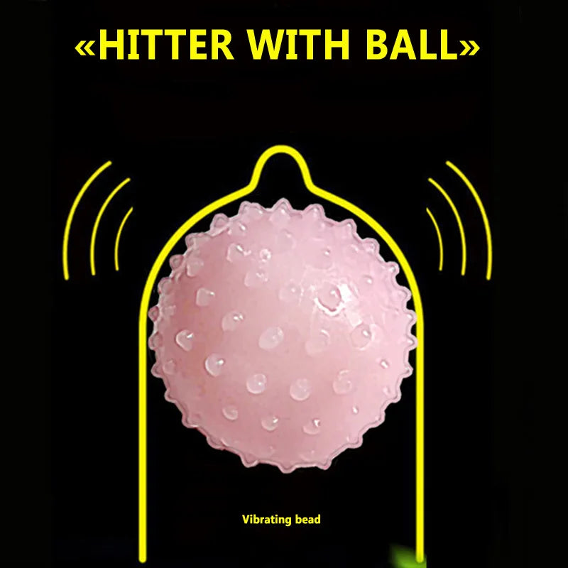 Sex Toys Electric Vibrator Ball with Beads 35mm Prostate Vagina Stimulation Massager Dick Extender For Condom Men Adult Supplies