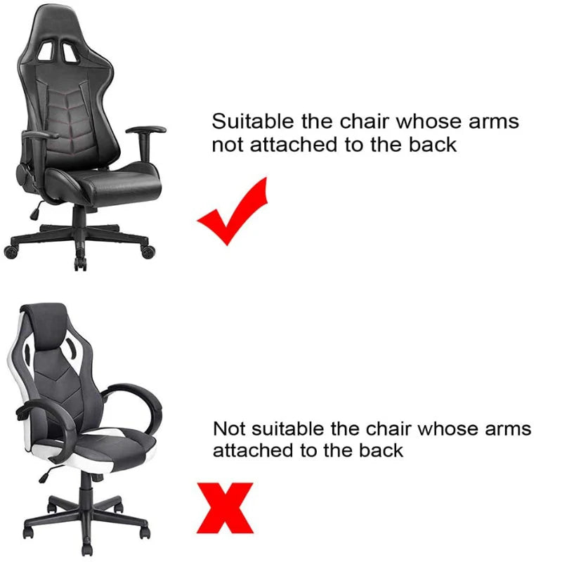 4pc/1 Set Spandex Office Chair Cover Gaming Chair Covers Elastic Armchair Seat Cover Computer Chairs Slipcovers Housse De Chaise