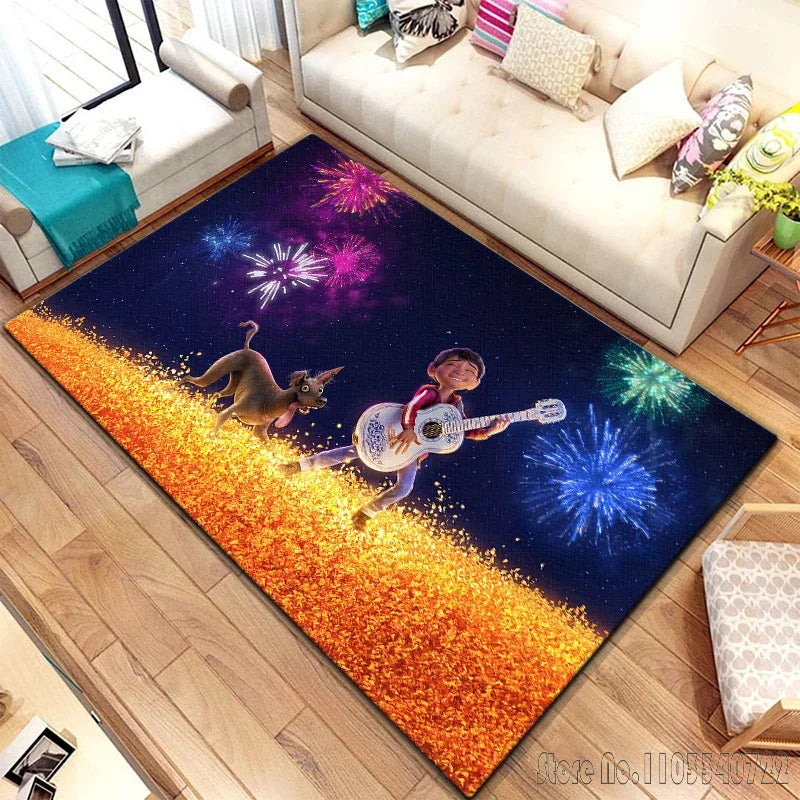 Anime Dream Travel Cartoon Rug Carpets 120x160cm Decor for Living Room Children's Bedroom Sofa Bathroom Kids Floor Mat