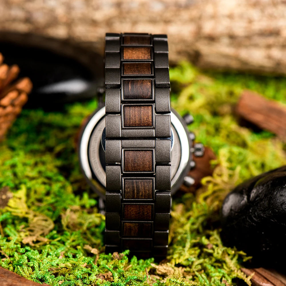 montre homme en bois