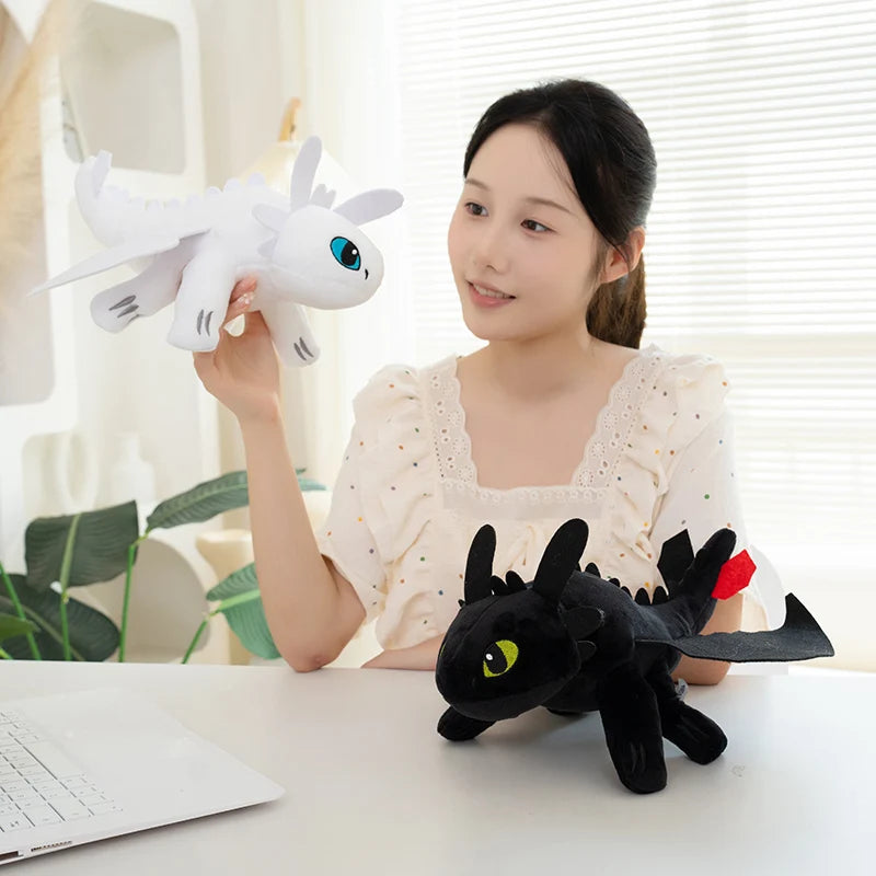 20-35CM Cartoon Toothless Peluche Toy Cute Anime Doll Dragon Pillow Stuffed Soft Doll Fans Collection Birthday Gifts
