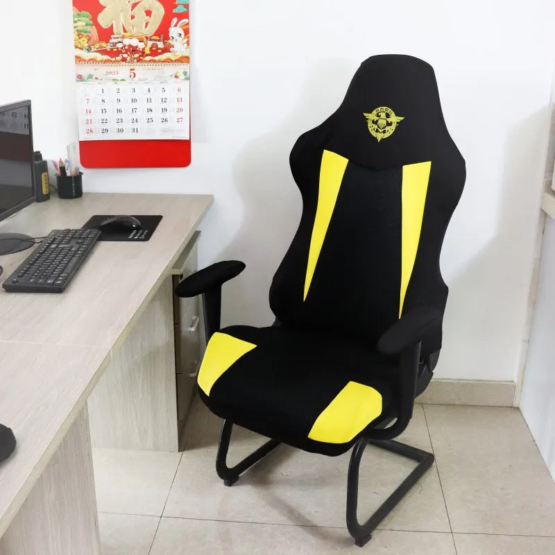 Home Office Computer E-Sports Chair Seat Cover Universal Elastic Dustproof Stretch Seat Protect Armchair Slipcovers Set