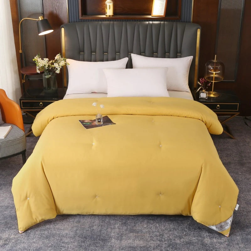 Couette de luxe en soie de mûrier 100 % naturelle, taille Queen ou King, été et hiver, couverture épaisse, couette, garniture pour lit simple ou couple