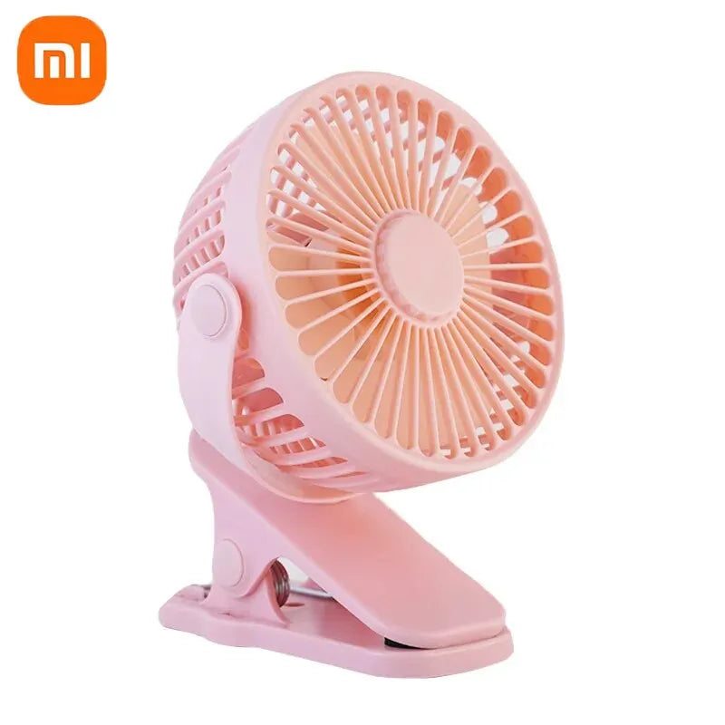 Xiaomi Rechargeable Portable Electric Fan 720° Rotating Clip Fan Night Light Air Cooler Outdoor Camping Small Fan Ventilator