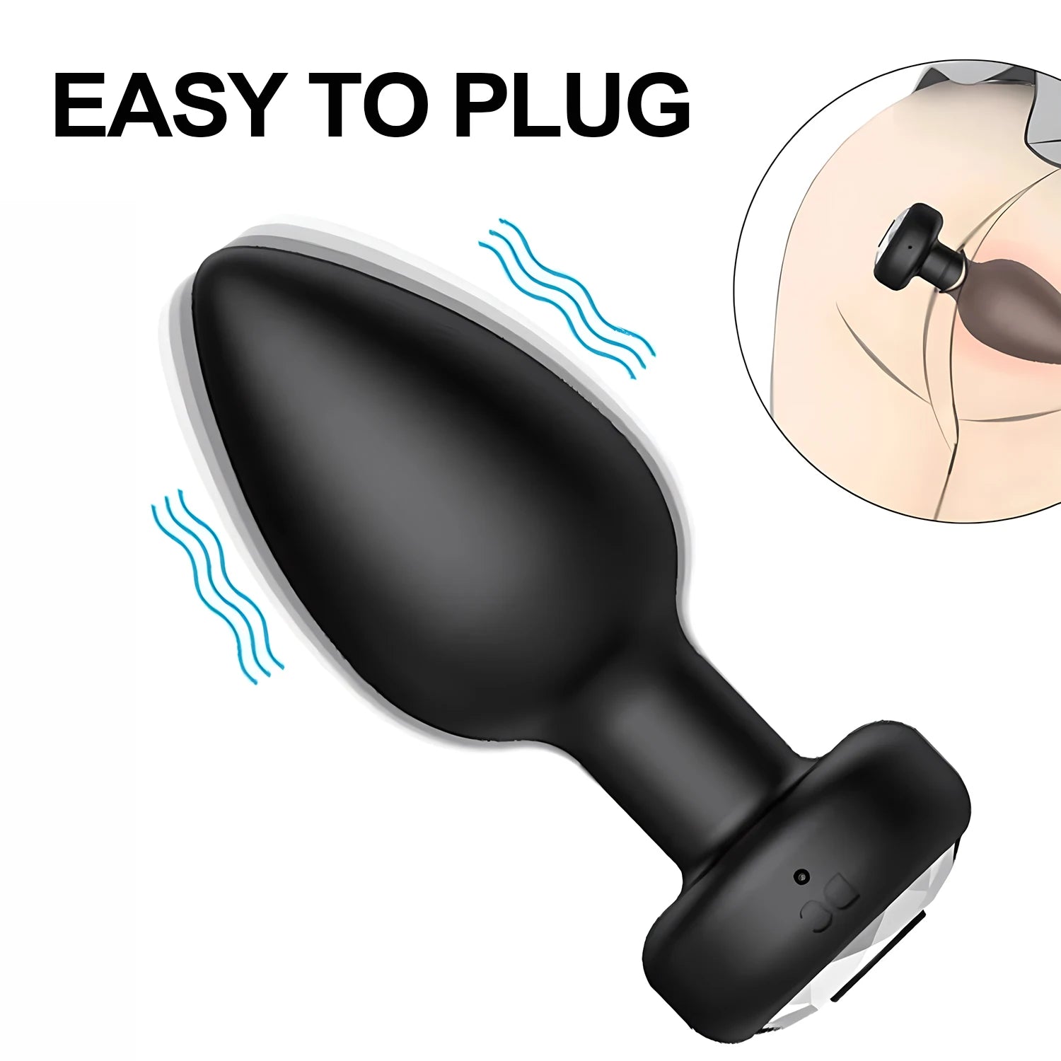 Sexy Toys Anal Plug Butt Vibrator Women/Men Soft Silicone Erotic Anal Plug Training Adults Sex Toys for Couple Women Gay