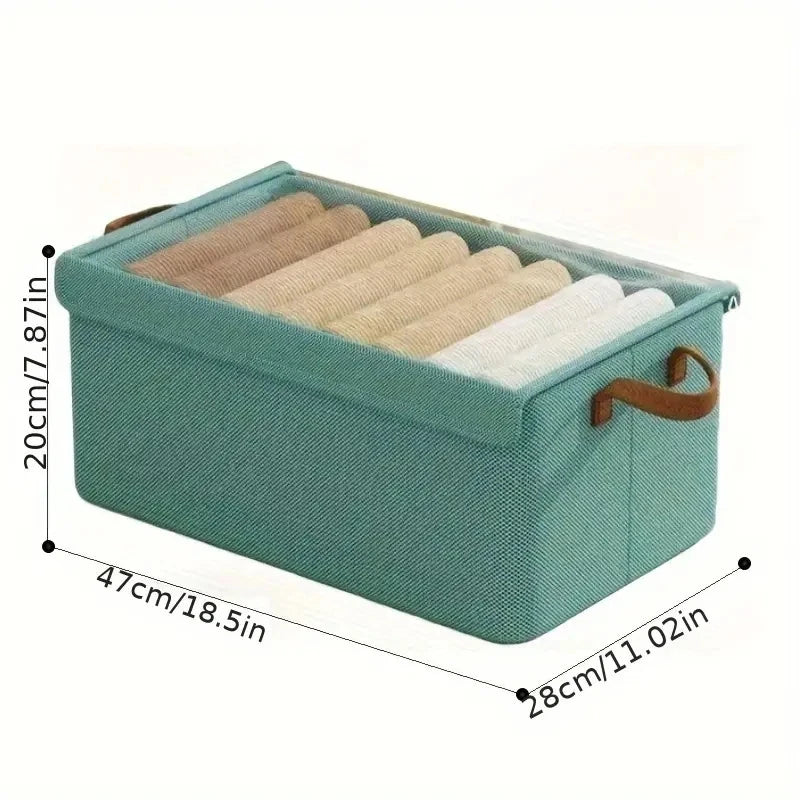 2/4pc Clothes Organizer Pants Sweater Storage Cabinets Drawers Organizer Jeans Storage Box Wardrobe Clothes Storage Organizers