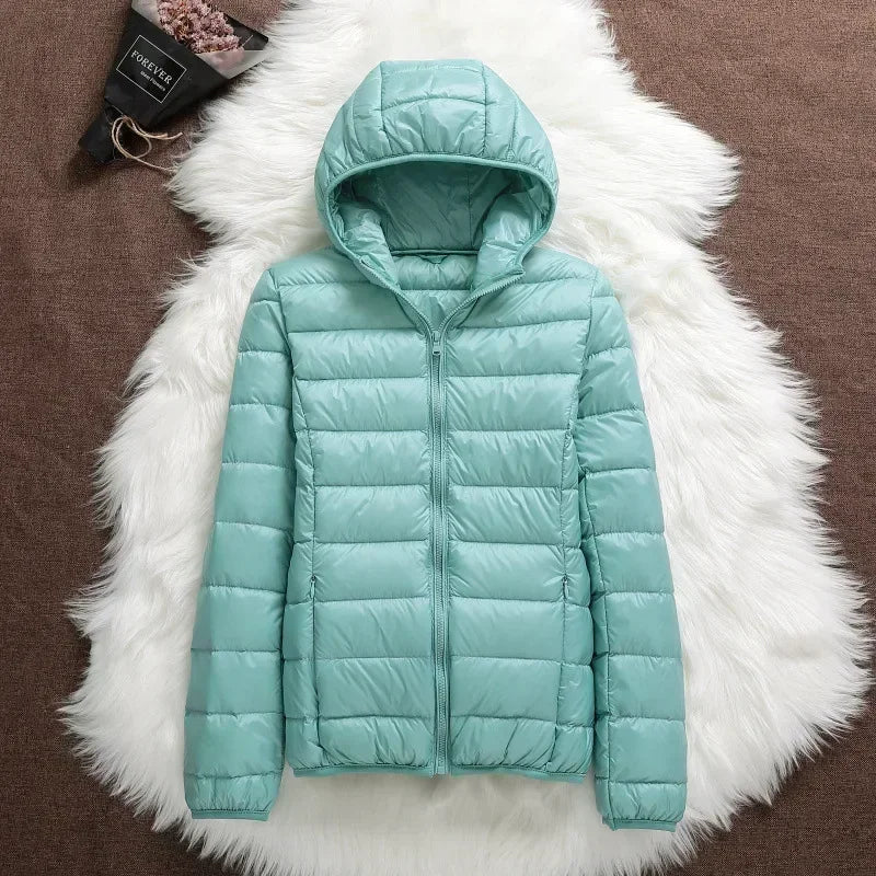 Plus Size 5xl 6xl 7xl Autumn Winter Women Short Hooded Puffer Jackets 2023 New Female Fall  Office Lady Slim Fit  Warm Coat