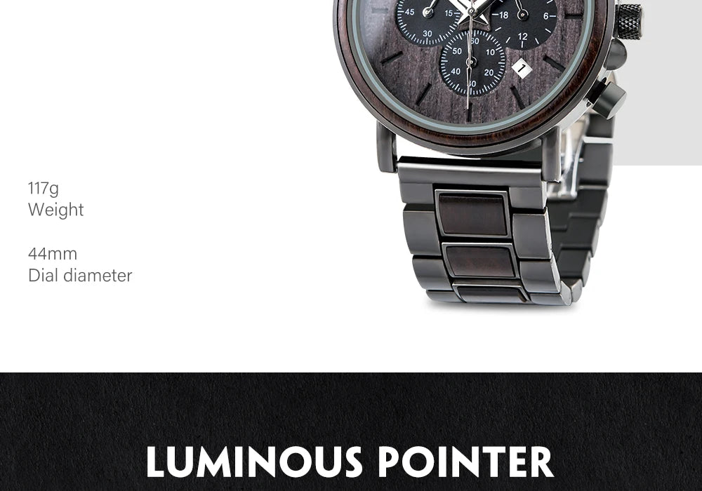 montre homme en bois
