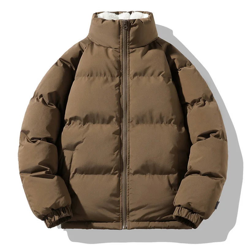 New Velvet Warm and Comfortable Breathable Trend Versatile Windproof Cotton Jacket for Men's Sports and Leisure Warm Jacket