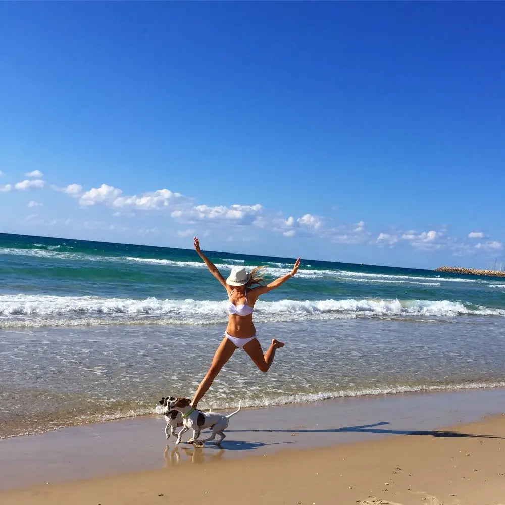 Ensemble Bikini à Bandes Unies avec Sangles, Bikini Push-Up Blanc, Maillot de Bain Brésilien Bandeau