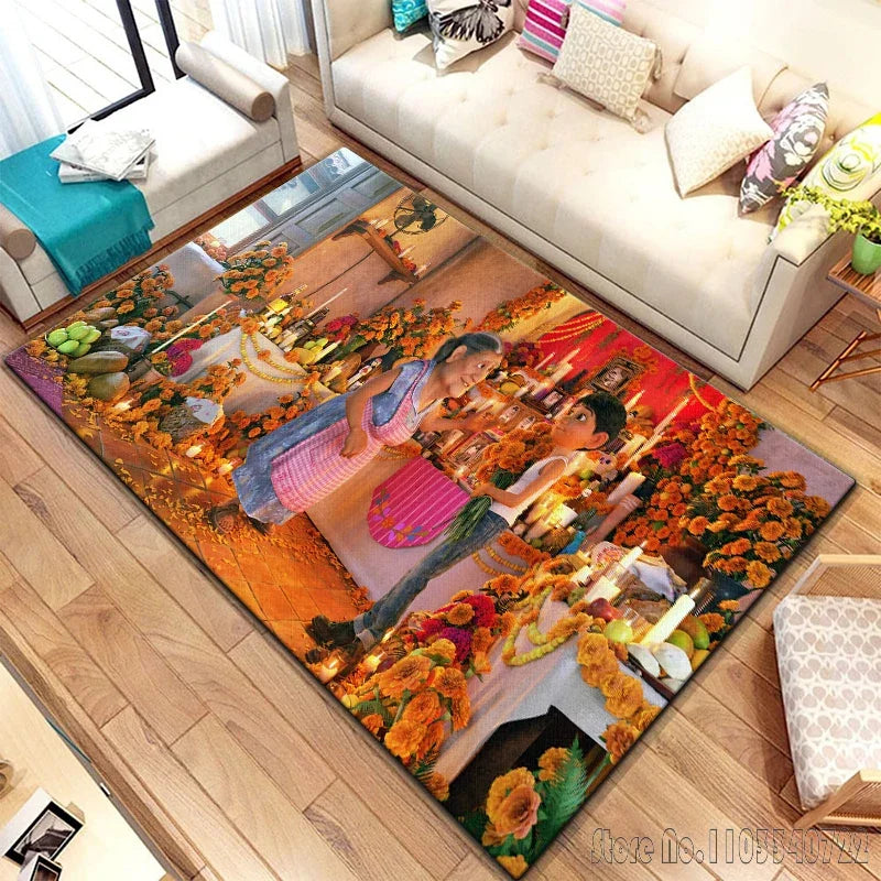 Anime Dream Travel Cartoon Rug Carpets 120x160cm Decor for Living Room Children's Bedroom Sofa Bathroom Kids Floor Mat