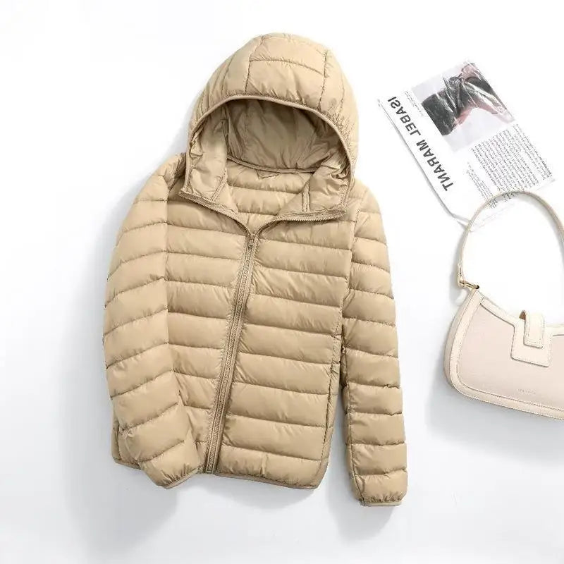 Plus Size 5xl 6xl 7xl Autumn Winter Women Short Hooded Puffer Jackets 2023 New Female Fall  Office Lady Slim Fit  Warm Coat
