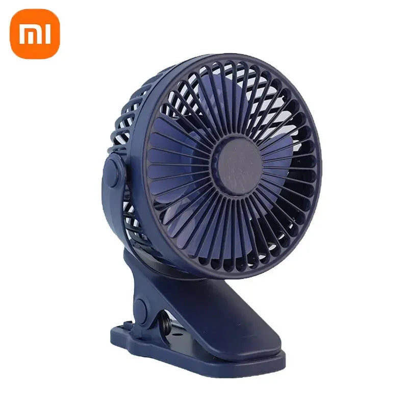 Xiaomi Rechargeable Portable Electric Fan 720° Rotating Clip Fan Night Light Air Cooler Outdoor Camping Small Fan Ventilator
