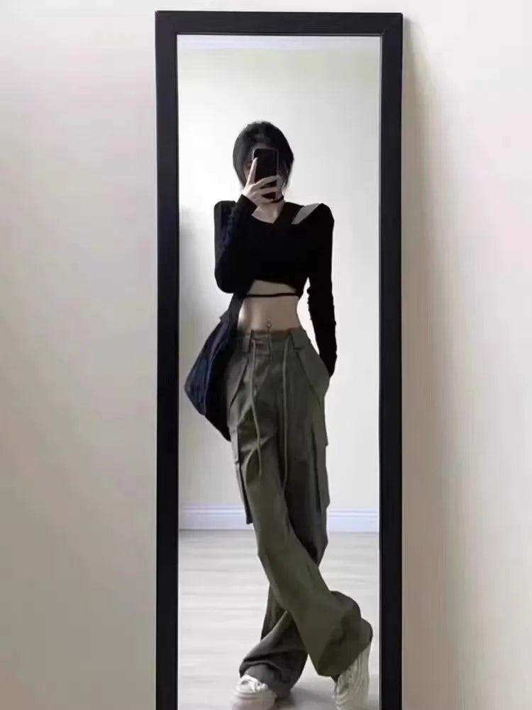 Plus size Summer new casual work pants versatile loose pants slimming sports quick drying women's pants running breathable