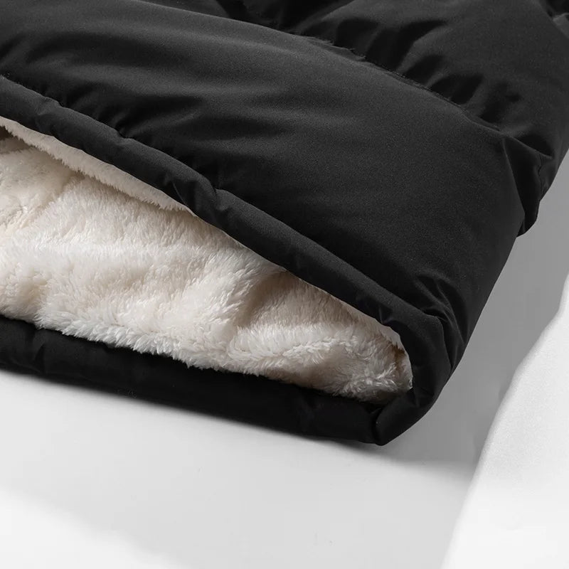 New Velvet Warm and Comfortable Breathable Trend Versatile Windproof Cotton Jacket for Men's Sports and Leisure Warm Jacket