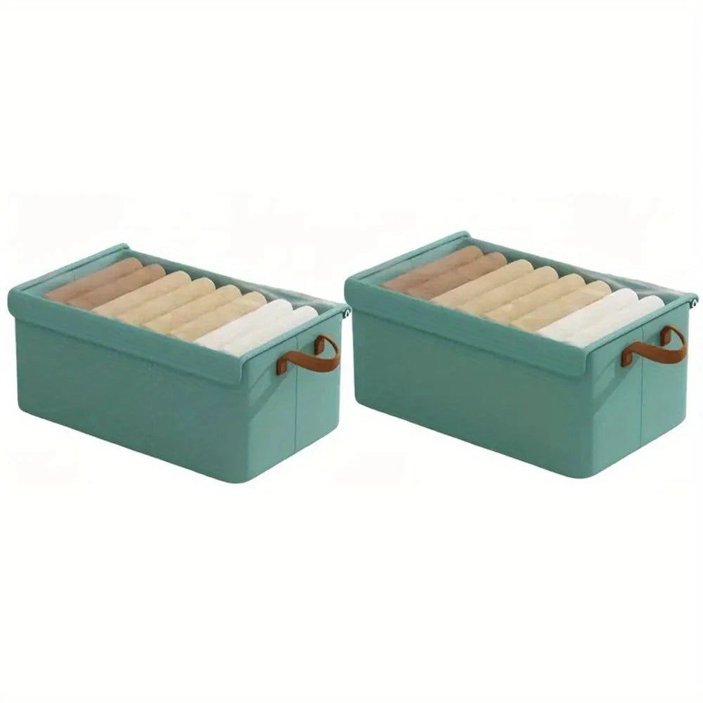 2/4pc Clothes Organizer Pants Sweater Storage Cabinets Drawers Organizer Jeans Storage Box Wardrobe Clothes Storage Organizers