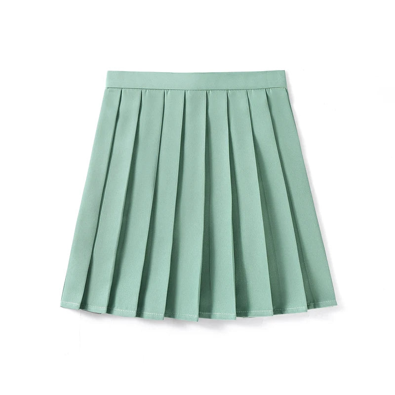 High Waist Skirt Ladies Summer Clothes Women's A Line Harajuku Korean Style Black Mini Pleated Skirt For School Girl Uniform