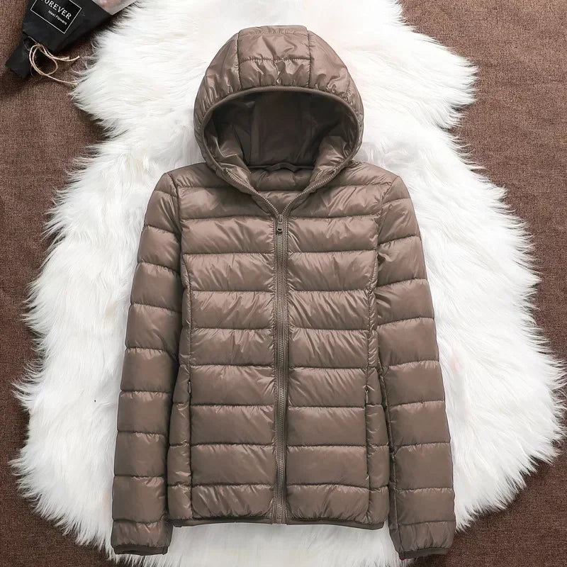 Plus Size 5xl 6xl 7xl Autumn Winter Women Short Hooded Puffer Jackets 2023 New Female Fall  Office Lady Slim Fit  Warm Coat