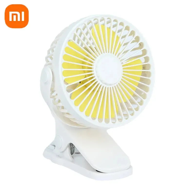 Xiaomi Rechargeable Portable Electric Fan 720° Rotating Clip Fan Night Light Air Cooler Outdoor Camping Small Fan Ventilator