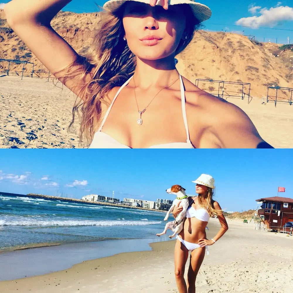 Ensemble Bikini à Bandes Unies avec Sangles, Bikini Push-Up Blanc, Maillot de Bain Brésilien Bandeau