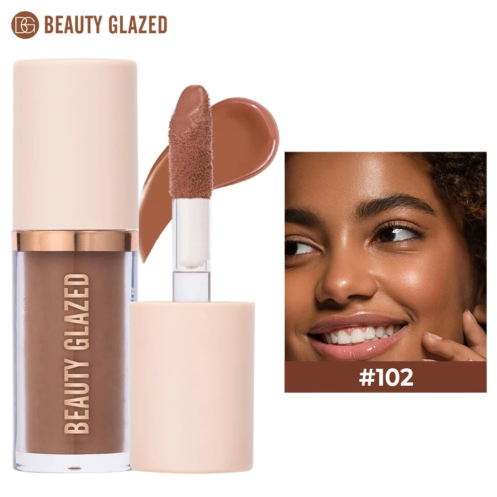 2025 Beauty Glazed 2 Couleurs Contouring Liquide pour Améliorer le Contour du Visage, Waterproof, Mat, Contour du Visage en V, Maquillage du Visage