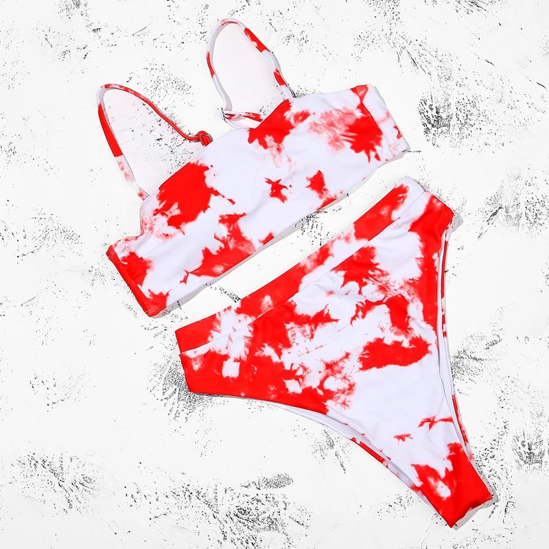 ZTVitality Bikinis Sexy Bikini Push-Up Uni 2021 Vente Chaude Soutien-Gorge Rembourré Bretelles Maillot de Bain Taille Haute Maillot de Bain Femme Biquini