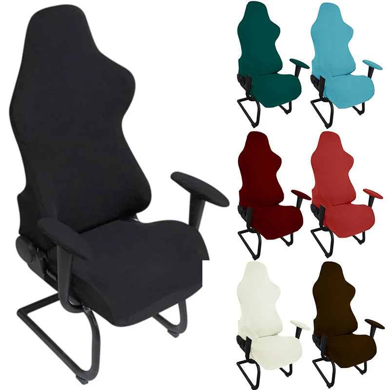 4pc/1 Set Spandex Office Chair Cover Gaming Chair Covers Elastic Armchair Seat Cover Computer Chairs Slipcovers Housse De Chaise