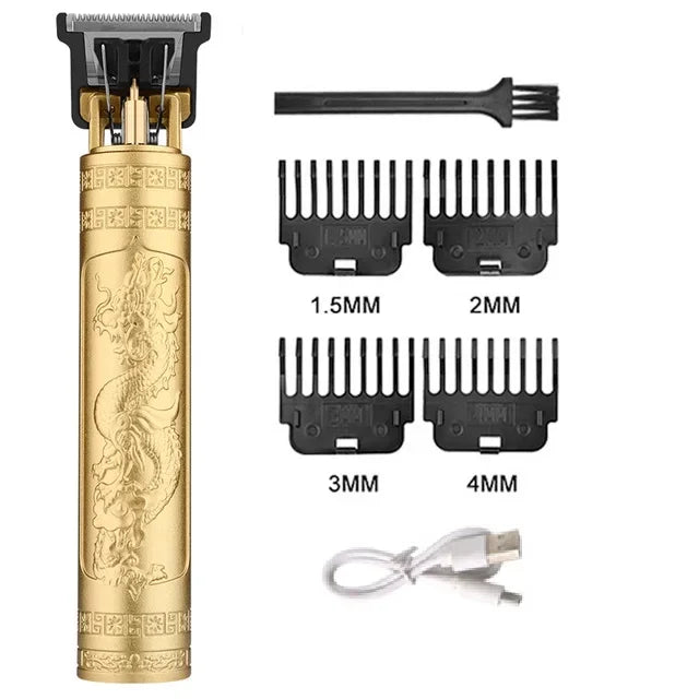 Vintage Cordless Hair Cutting Machine Portable Hair Clipper Electric Hair Trimmer USB Fast Charging Shaver Barber For Hairdresse