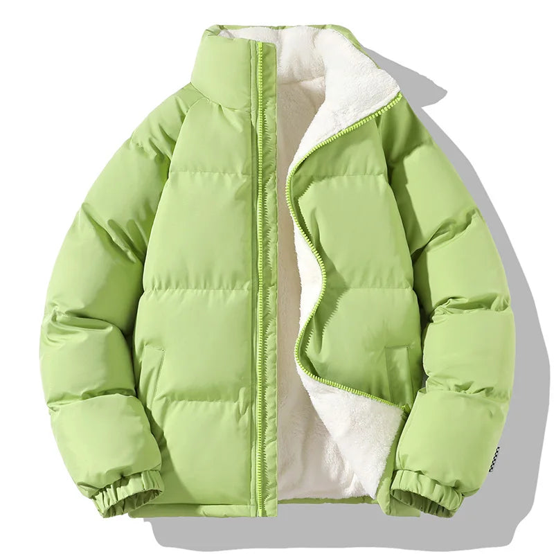 New Velvet Warm and Comfortable Breathable Trend Versatile Windproof Cotton Jacket for Men's Sports and Leisure Warm Jacket