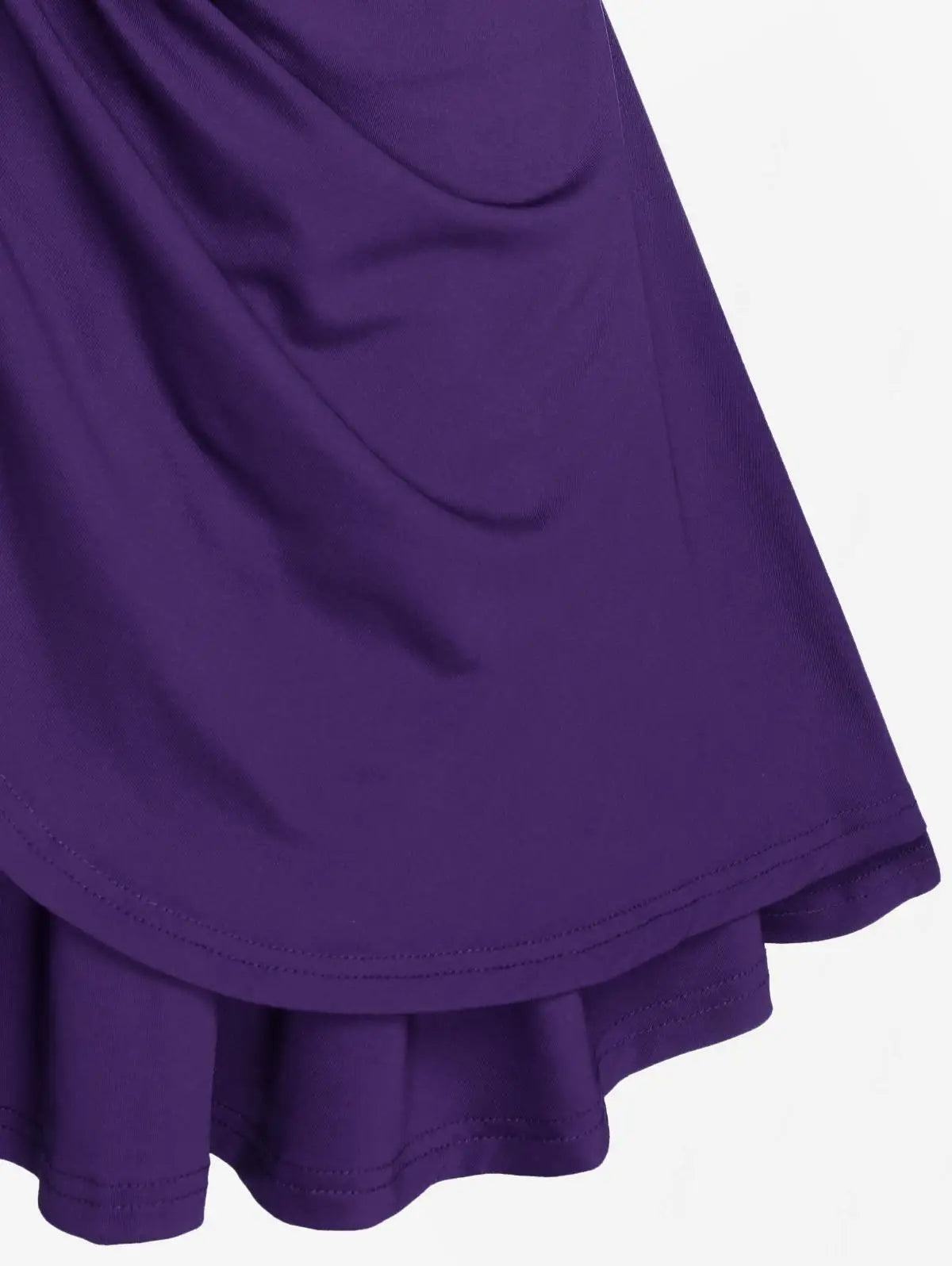 ROSEGAL  Plus Size Lettuce Ruched Keyhole Flutter Sleeves Surplice Tee 2025 new soild V-Neck Short Sleeves Tee
