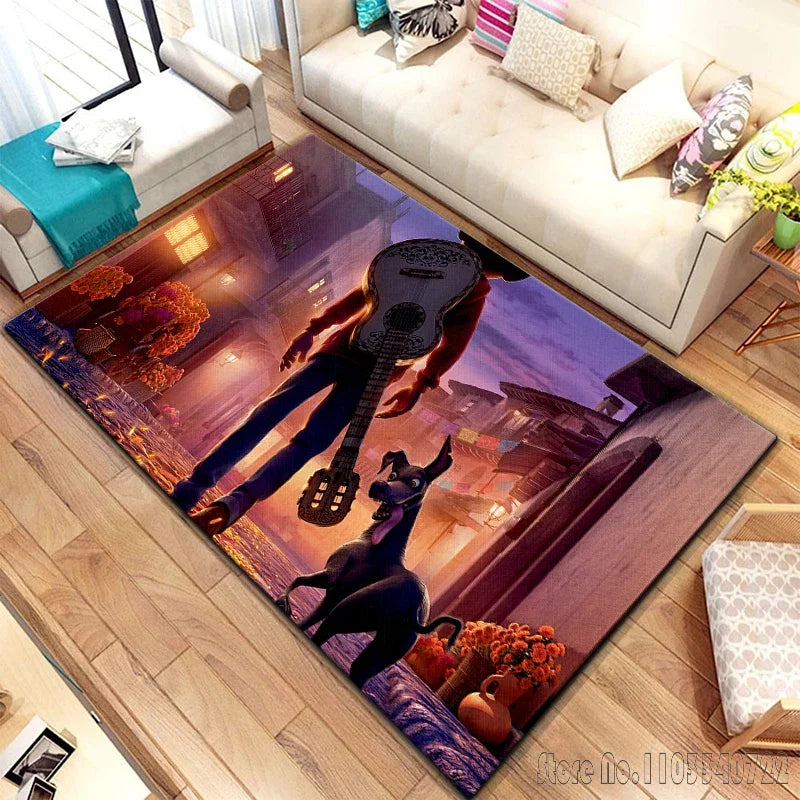 Anime Dream Travel Cartoon Rug Carpets 120x160cm Decor for Living Room Children's Bedroom Sofa Bathroom Kids Floor Mat