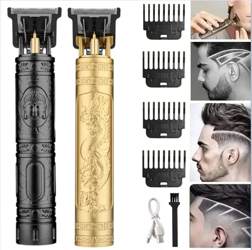 Vintage Cordless Hair Cutting Machine Portable Hair Clipper Electric Hair Trimmer USB Fast Charging Shaver Barber For Hairdresse