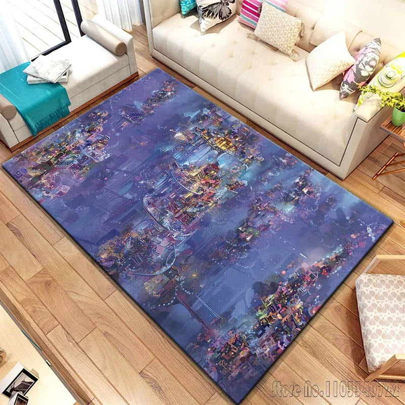Anime Dream Travel Cartoon Rug Carpets 120x160cm Decor for Living Room Children's Bedroom Sofa Bathroom Kids Floor Mat