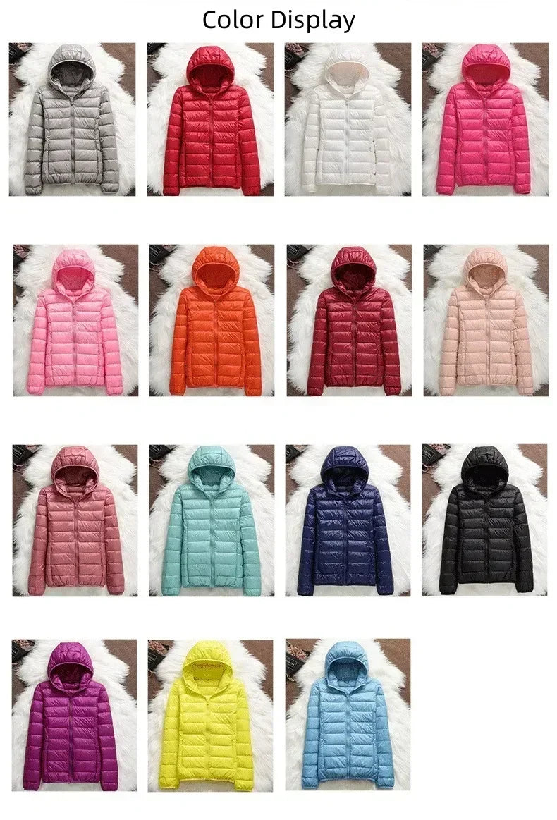 Plus Size 5xl 6xl 7xl Autumn Winter Women Short Hooded Puffer Jackets 2023 New Female Fall  Office Lady Slim Fit  Warm Coat