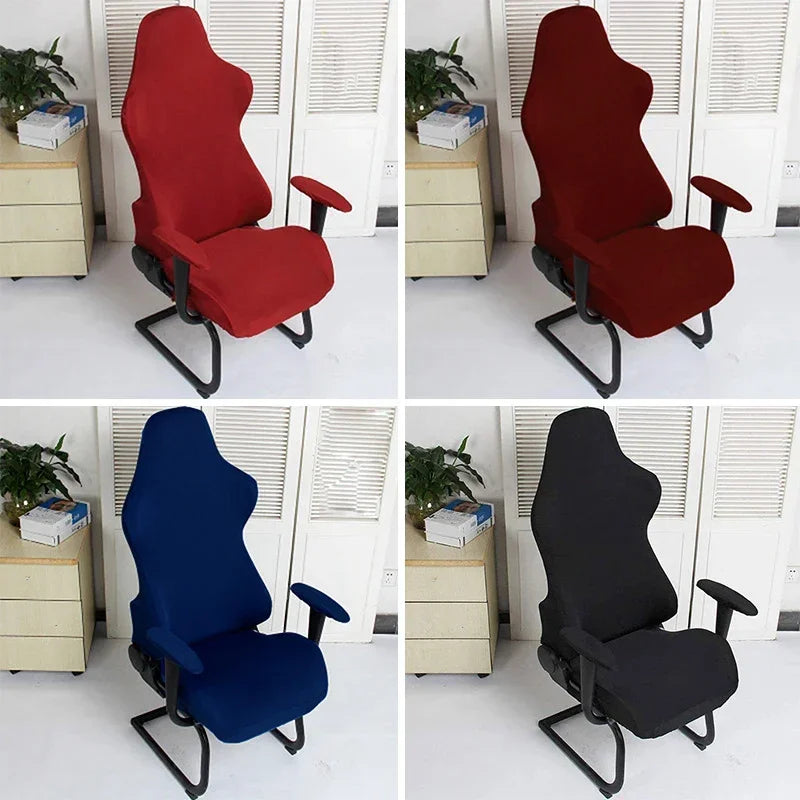 4pc/1 Set Spandex Office Chair Cover Gaming Chair Covers Elastic Armchair Seat Cover Computer Chairs Slipcovers Housse De Chaise