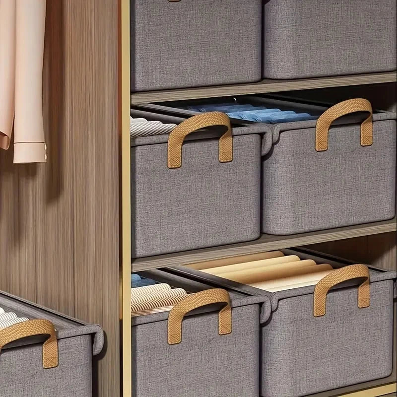 2/4pc Clothes Organizer Pants Sweater Storage Cabinets Drawers Organizer Jeans Storage Box Wardrobe Clothes Storage Organizers