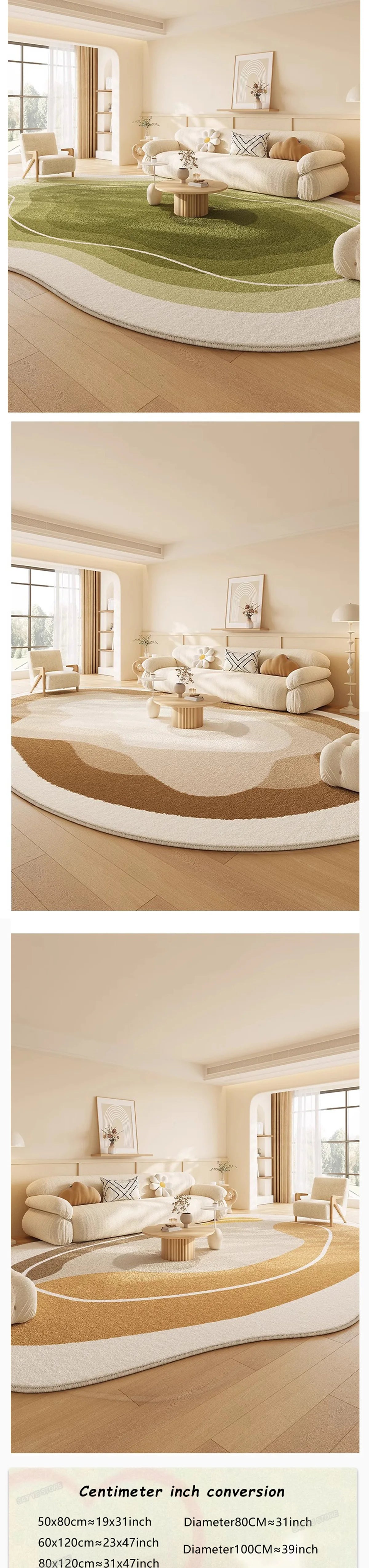 Irregular Gradient Decorate Living Room Carpet Simple Art Bedroom Soft Floor Mat Home Cloakroom Coffee Table Rug Ковер Tapis 러그