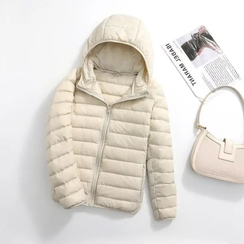 Plus Size 5xl 6xl 7xl Autumn Winter Women Short Hooded Puffer Jackets 2023 New Female Fall  Office Lady Slim Fit  Warm Coat