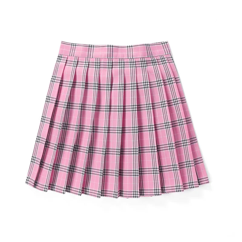 High Waist Skirt Ladies Summer Clothes Women's A Line Harajuku Korean Style Black Mini Pleated Skirt For School Girl Uniform
