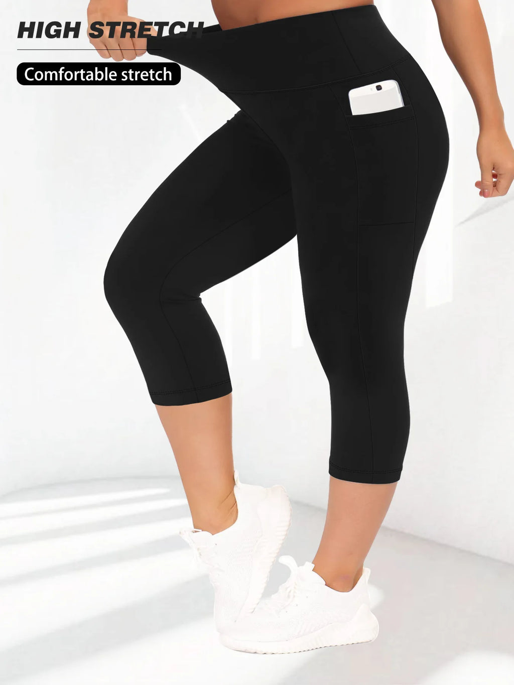 High Waist Yoga Pants with Pockets Sports Leggings for Women Plus Size Fitness Pilates Workout