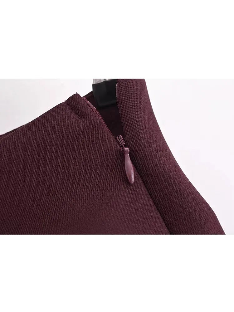 TFMLN Nouveau Printemps Femme Jupe-Short Unie Mode Décontractée Mini-Shorts Jupe à Fermeture Éclair Latérale Vintage Taille Haute Shorts Jupe Streetwear